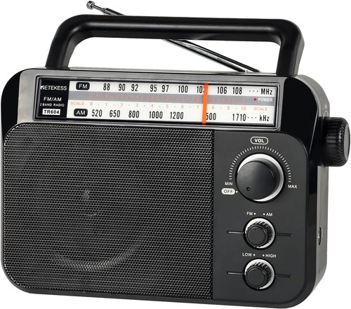 Portable radio mains and - radio,